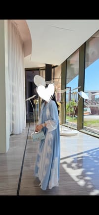 Ice blue abaya thumb 3