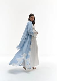 Ice blue abaya thumb 7
