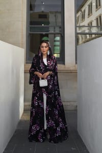 Asma butterfly abaya thumb 6