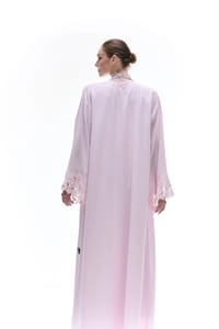 The flowery pink abaya thumb 3