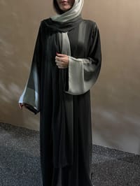 Olive green abaya thumb 1