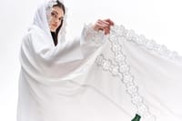 Butterfly white abaya thumb 5