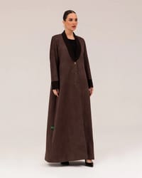 Brown coat abaya thumb 2