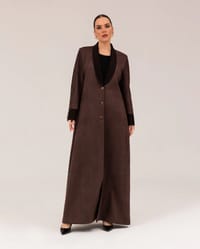 Brown coat abaya thumb 3