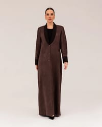 Brown coat abaya thumb 4