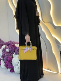 Black dantelle abaya thumb 2