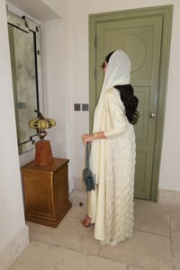Lime green abaya thumb 5