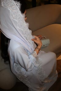 Sky blue abaya thumb 8