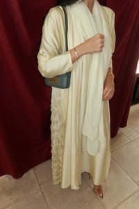 Lime green abaya thumb 2