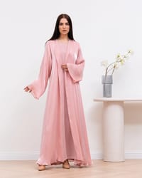 Baby pink abaya thumb 2