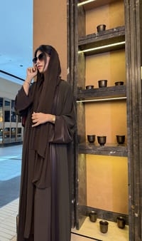 Brown abaya thumb 1