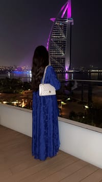 Royal oak blue abaya thumb 2