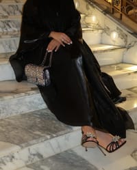 Malika abaya in black thumb 4