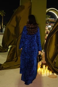 Lara Royal blue abaya thumb 2