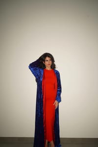 Blue an red abaya thumb 1