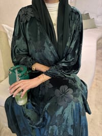 Green abaya thumb 4