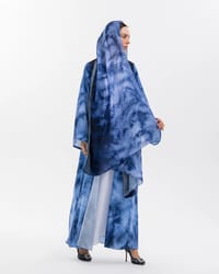 blue Printed Abaya thumb 1