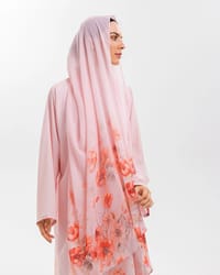 pink printed abaya thumb 3