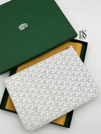 Goyard Senat GM Pouch White thumb 1
