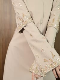 Blush Bell-Sleeve Embroidered Coat thumb 15
