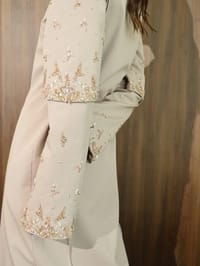 Blush Bell-Sleeve Embroidered Coat thumb 12