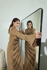 Camel Soutache Flared-Cuff Coat thumb 14