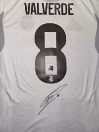 Federico Valverde Signed 2025/26 Real Madrid Jersey (ICONS) thumb 9