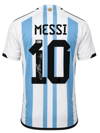 Lionel Messi & Diego Maradona Signed Argentina Jerseys (Dual Framed) thumb 2