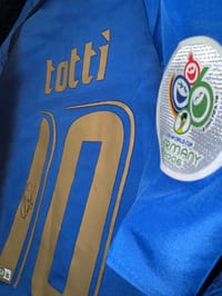 FRANSESCO TOTTI SIGNED 2009 ITALY JERSEY (BECKETT) thumb 8