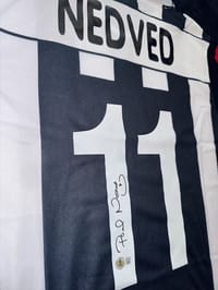 PAVEL NEDVED SIGNED 2002/03 JUVENTUS JERSEY (BECKETT) thumb 8
