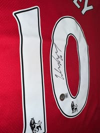 Wayne Rooney Signed 2007/08 Manchester United Jersey (BECKETT) thumb 9