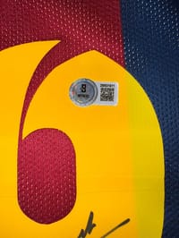 Andres Iniesta Signed 2014/15 FC Barcelona Jersey (BECKETT) thumb 9