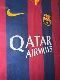 Andres Iniesta Signed 2014/15 FC Barcelona Jersey (BECKETT) thumb 12