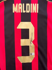 Paolo Maldini Signed 2006/07 AC Milan Jersey (BECKETT) thumb 7