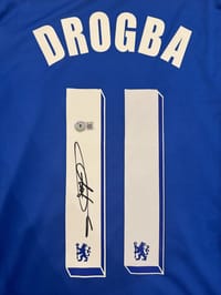 Didier Drogba Signed 2011/12 Chelsea FC Jersey (BECKETT) thumb 8