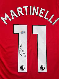 Gabriel Martinelli Signed 2024/25 Arsenal Jersey (BECKETT) thumb 8