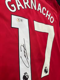 Alejandro Garnacho Signed 2023/24 Manchester United Jersey (BECKETT) thumb 10
