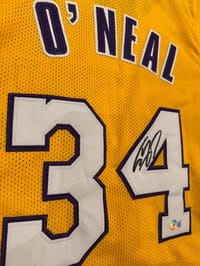 Shaquille O'Neal Signed Los Angeles Lakers CUSTOM Jersey (BECKETT) thumb 11