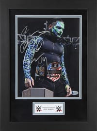 Jeff Hardy Signed WWE FRAMED Poster (BECKETT) thumb 1
