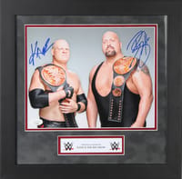 Kane & The Big show Signed WWE Poster (JSA) thumb 1