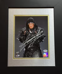 The Undertaker Signed WWE FRAMED Poster (PSA) thumb 1