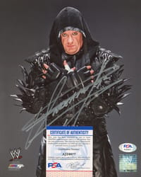 The Undertaker Signed WWE FRAMED Poster (PSA) thumb 2