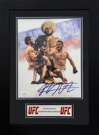 Khabib Nurmagomedov signed UFC FRAMED Poster (JSA) thumb 1
