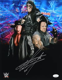 The Undertaker Signed WWE FRAMED Poster (JSA) thumb 2