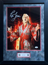 Ric Flair Signed WWE FRAMED Poster (JSA) thumb 1