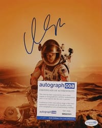 Matt Damon Signed "The Martian" FRAMED Poster (AutographCOA) thumb 3