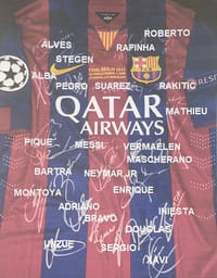 FC Barcelona Squad Signed 2014/15 Jersey thumb 7