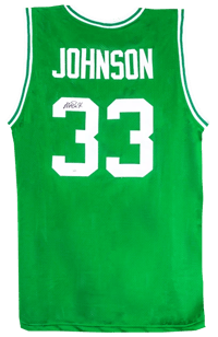 Magic Johnson Signed Celtics Jersey (Beckett) thumb 4