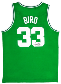Larry Bird Signed Boston Celtics Jersey (JSA) thumb 4