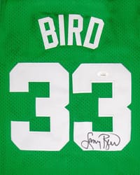 Larry Bird Signed Boston Celtics Jersey (JSA) thumb 5